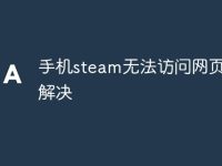 手机steam无法访问网页如何解决-路由网