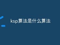 ksp算法是什么算法-路由网