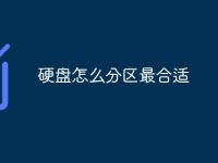 硬盘怎么分区最合适-路由网
