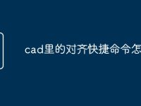 cad里的对齐快捷命令怎么用-路由网