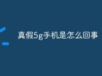 真假5g手机是怎么回事-路由网