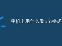 手机上用什么看bin格式ios-路由网