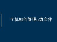 手机如何管理u盘文件-路由网