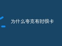 为什么夸克有时很卡-路由网