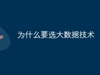 为什么要选大数据技术-路由网