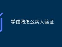 学信网怎么实人验证-路由网