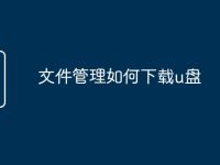文件管理如何下载u盘-路由网