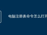 电脑注册表命令怎么打开-路由网
