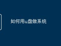 如何用u盘做系统-路由网
