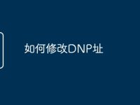 如何修改DNP址-路由网