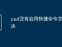 cad没有启用快捷命令怎么解决-路由网
