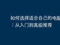 如何选择适合自己的电脑配置:从入门到高级推荐-路由网