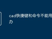 cad快捷键和命令不能用怎么办-路由网