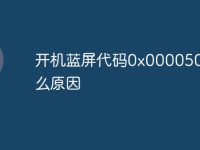 开机蓝屏代码0x000050是什么原因-路由网