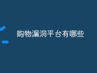 购物漏洞平台有哪些-路由网