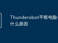 Thunderobot平板电脑卡是什么原因-路由网