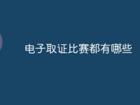 电子取证比赛都有哪些-路由网