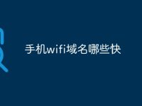 手机wifi域名哪些快-路由网