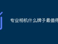 专业相机什么牌子最值得买-路由网