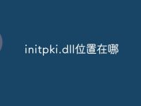 initpki.dll位置在哪-路由网