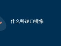什么叫端口镜像-路由网