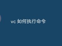 vc 如何执行命令-路由网