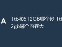 1tb和512GB哪个好 1tb和512gb哪个内存大-路由网