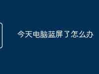今天电脑蓝屏了怎么办-路由网