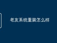 老友系统重装怎么样-路由网