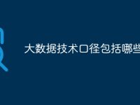 大数据技术口径包括哪些-路由网