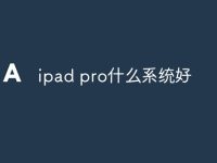 ipad pro什么系统好-路由网