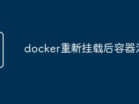 docker重新挂载后容器消失-路由网