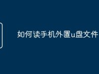 如何读手机外置u盘文件-路由网