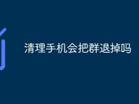 清理手机会把群退掉吗-路由网
