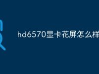 hd6570显卡花屏怎么样-路由网
