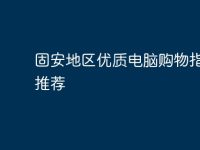 固安地区优质电脑购物指南与推荐-路由网