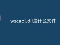 wscapi.dll是什么文件-路由网