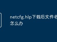 netcfg.hlp下载后文件名不是怎么办-路由网
