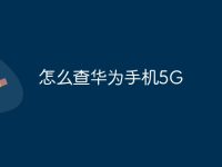 怎么查华为手机5G-路由网