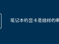 笔记本的显卡是啥样的啊-路由网