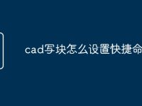 cad写块怎么设置快捷命令-路由网