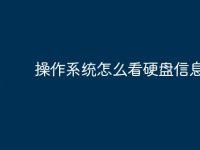 操作系统怎么看硬盘信息-路由网