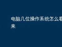电脑几位操作系统怎么看的出来-路由网