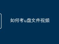 如何考u盘文件视频-路由网