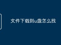 文件下载到u盘怎么找-路由网