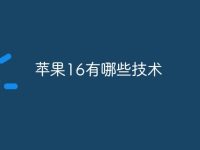 苹果16有哪些技术-路由网
