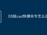 08版cad快捷命令怎么设置-路由网