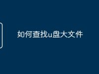 如何查找u盘大文件-路由网