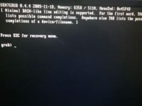 系统重装重新启动后出现oem7grub 0.4.4 20091118-路由网
