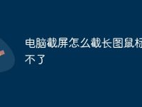 电脑截屏怎么截长图鼠标滚动不了-路由网